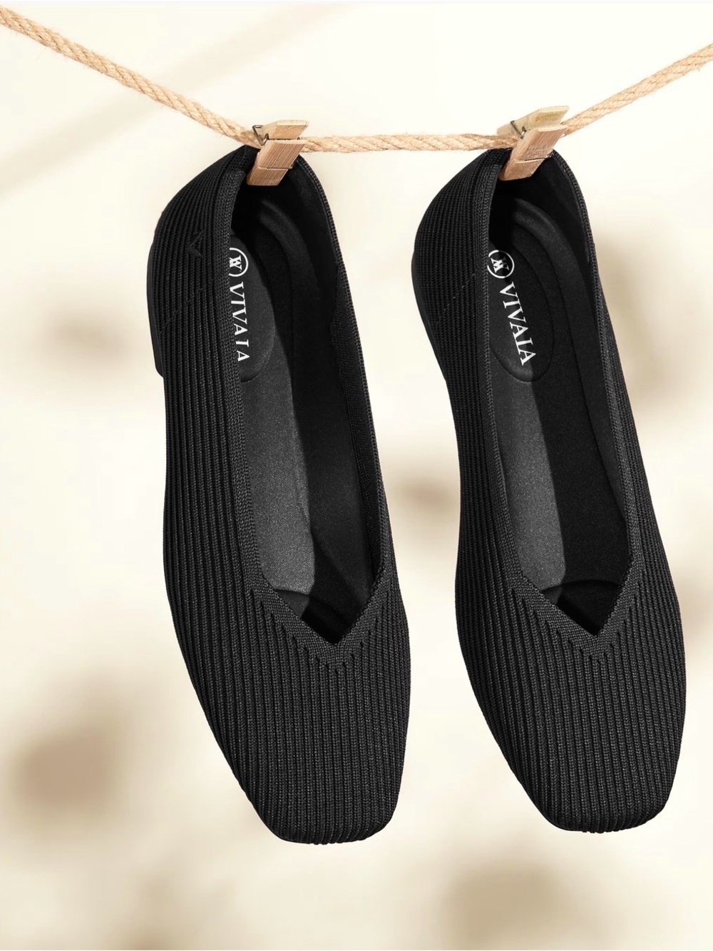 Vivaia Square-Toe V-Cut Flats (Margot 2.0) 39.5 / 8.5